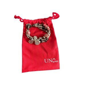 Uno de 50 Women's Bohemian Beaded Triple Strand Bracelet